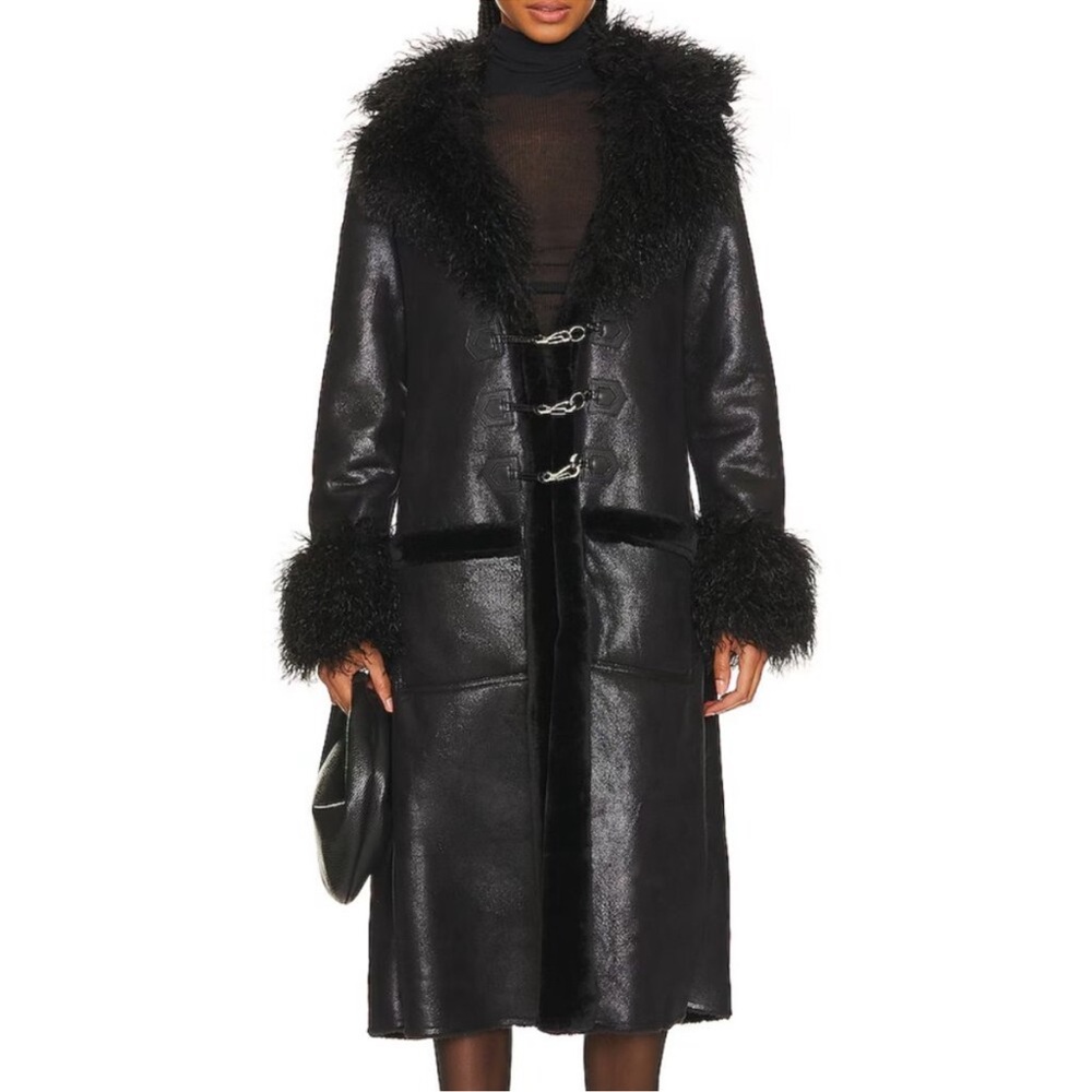 WeWoreWhat Bonded Faux Suede Trench Coat